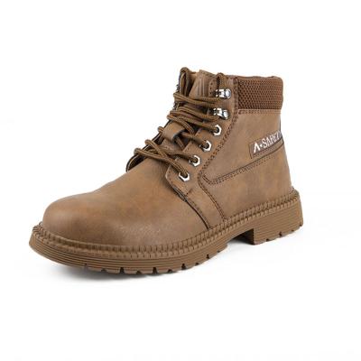 China 2021 New Fashion Men/Women Steel Toe Work Light Weight Casual Wear-resistant Breathable High Top Safety Shoes for sale