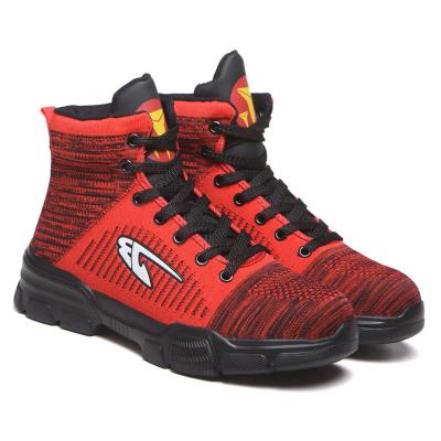 China Anti-smash 2021 New High Quality Steel Toe Fashion Leather Power Work Boots Safety Shoes For Men for sale
