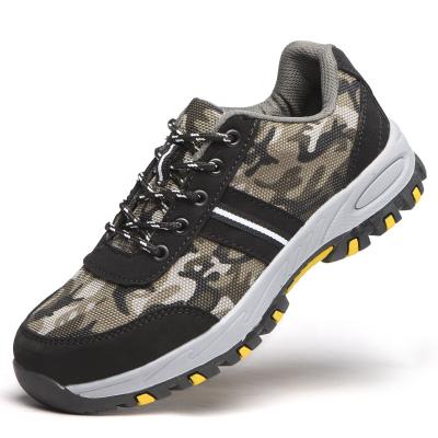China 2019 Latest Cheap Steel Toe Cap Steel Toe Cap Lightweight Wear-resistant Anti-slip Camouflage Work Safety Shoes for sale