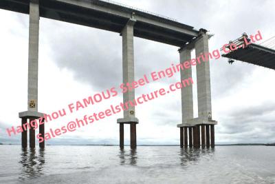 China Fabricação tranquila pré-fabricada móvel da coluna de apoio do limite do cais da ponte do aço estrutural à venda