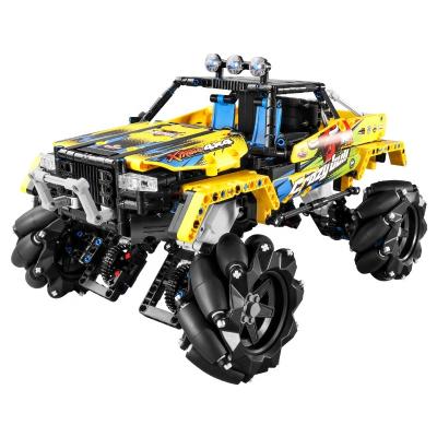 China Building Toy 9802 RC Drift High Speed Off Road Stunt Truck Easy Assemble Cars Model Realistic Building Blocks Car Sets for sale