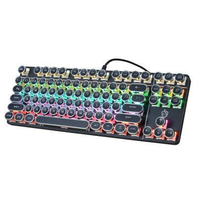 China 87 keys wired transparent punk keycaps keyboards gaming mechanical keyboards Hotswap cool light keyboards for Wins/IOS No for sale