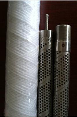 China Filtration winding filter skeleton wire wound filter yarn filter,winding filter element perforated tubes for sale