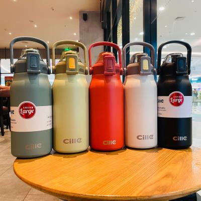 China 1019-3 Vacuum Thermo1.3/1.7l Pot Sustainable Thermo Flask Insulated Thermo Plastic Coffee Pot With Cup for sale