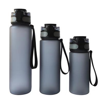 China Sustainable 1013-3 Personalized Plastic Frosted Rubber Liner 500ml Sports Water Bottles for sale