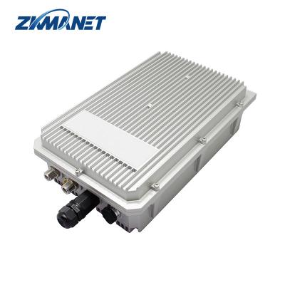 China Transmissor e receptor de vídeo de longo alcance 43dBm IP67 20-40km 82Mbps 2T2R AES 64 Nodes Estação base mesh à venda