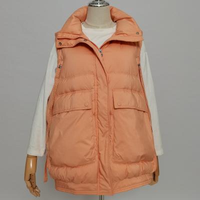 China Anti-wrinkle factory wholesale price lightweight puffy vest ladies winter women for sale