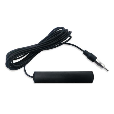 China External Internal adhesive Universal Car FM Radio Antenna Patch Black Radio antenna 5dbi car antenna Amplifier for sale