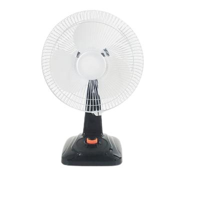 Κίνα DC 12V Οικιακός επαναφορτιζόμενος επιτραπέζιος ανεμιστήρας 12 πλαστικός με μηχανικό κινητήρα DC Brushless προς πώληση