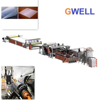 China Línea extrusor de la protuberancia de la hoja de PMMA de solo tornillo de acrílico de la máquina de la producción de la hoja en venta