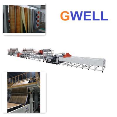 Chine Machine de production de revêtements de sol en plastique PVC Ligne d'extrusion de cuir pour revêtements de sol en PVC Extrudeuse à double vis à vendre
