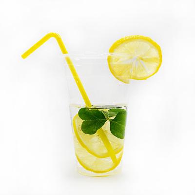 China Factory Price Biodegradable Eco-friendly Custom Printed 10oz 12oz 16oz 20oz 24oz 32oz Disposable Pla Plastic Compostable Cups With Lid for sale