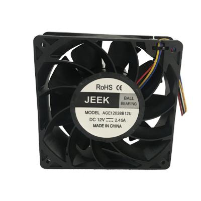 China High Speed Graphics Card Cooling Fan 120x120x38mm 120mm Fan DC 12V 24V 48V For S9 S19 S17 for sale
