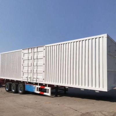 Cina high quality factory direct sale 3 axles 60 80 tons cargo semi trailer heavy transport side drop fence cargo trailer low price in vendita