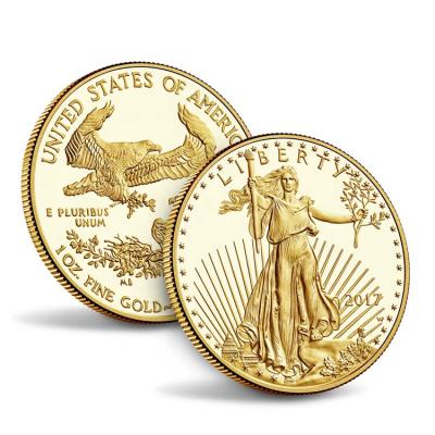 China Custom Europe American Logo Die Casting Engraving 1 Ounce Liberty Plated Gold Coin for sale
