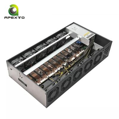 China With new fan lianli B12s 12GPU 847 CPU B85 GPU case with free RAM HDD SSD 120G stock for sale