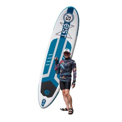 China Unisex Fins SUP Inflatable Stand Up Paddle Boards For Sale Soft Top Wide Surfboard for sale