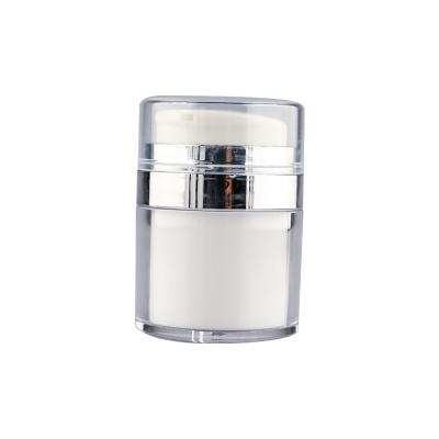 China Cosmetic in stock 15G 30G 50G 100G acrylic vacuum cream airless jar wholesale for cosmetic packaging for sale