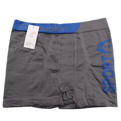 China Antibacterial Hot Sales Sports Polyester Man Underwear Panties Plaid Mens Boxer Briefs for sale