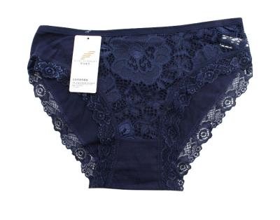 China New Custom Type Antibacterial Soft Breathable Mid Waist Comfort Cotton Women Nice Underwear Lace Up Panties for sale