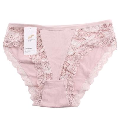 China Antibacterial wholesale cotton sexy lace printed washable panties for women panties for sale
