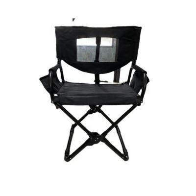 China Heavy Duty Alloy Steel Fabric Foldable High Quality Adjustable Mesh Fabric Folding Makeup Chair Easy-carry Folding Manager Chair for sale