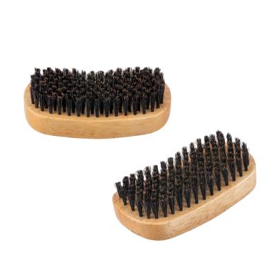 China TIANBA Barber Boar Bristle 360 Curve Black Nondisposable Beard Wave Hair Brush for Wave 360 for sale