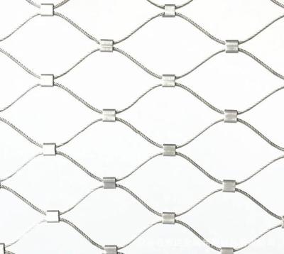 China 1mm Stainless Steel Rope Wire Mesh Customized Black Oxidation For Bird Cage for sale