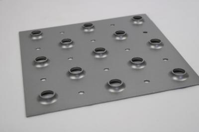 China prancha aumentada 4.0mm do suporte do aperto que raspa o deslizamento redondo da segurança do assoalho do furo resistente à venda