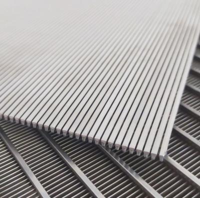 China Slotted Stainless Steel Wedge Wire Screen Filter Panel for sale