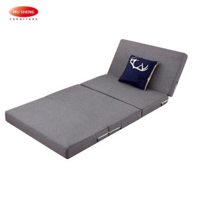 China Foldable Spring Coil Bed Pocket Mattress Roll Wholesale Package Triple Foldable Foam Mattress for sale