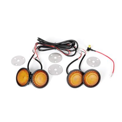 China ABS JL 2018 DRL 4x4 High Power Car Grill Amber Housing Light For Jeep Wrangler for sale