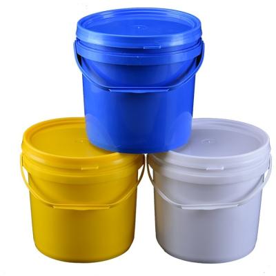 China Custom Package 20L 25L Plastic Pails 5 Gallon Food Grade Plastic Buckets With Lids And Handle for sale