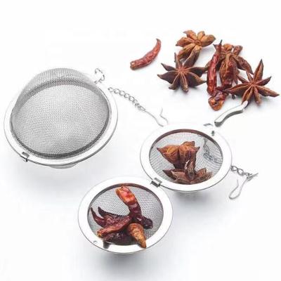 China Sustainable Hot Sale Mesh Ball Tea Infuser Filter Stainless Steel Tea Strainer for sale