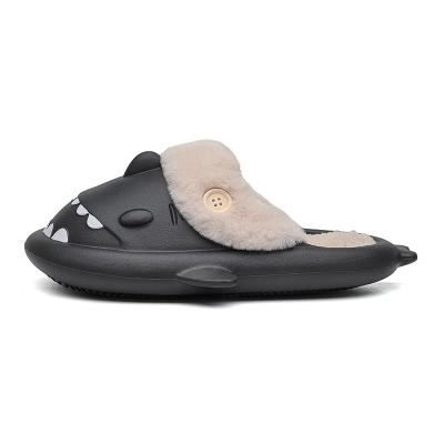 China Flat OEM CUSTOMIZATION 2022 luxury fashion warm furry cloud closed toe yeezy indoor furry children slippers for sale