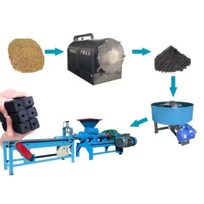 Chine XDEM Machine à briquette au charbon de bois coco Husk bois Briquette équipement de fabrication ligne de production d'extrudeuse de charbon à vendre