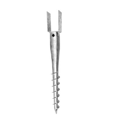 China Solar Ground Structure Customized Ground Screw Solar Post Anchor Ground Screws for sale
