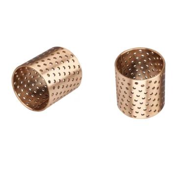 China Crane Bronze Bushing Lubrication Pockets CuSn8 Material Inside Diameter 80mm OD85mm for sale