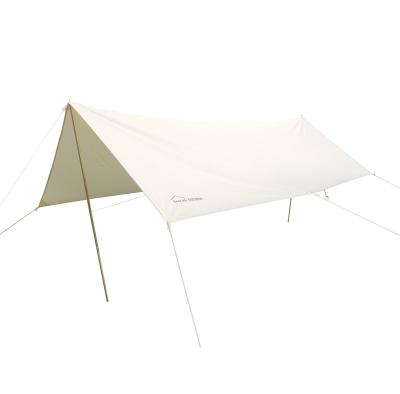 China Straight Bracing Type DANCHEL OUTDOOR Beige 3*4M Oxford Sun Shelter Waterproof Awning Tarp with Pole for Bell Tent for sale