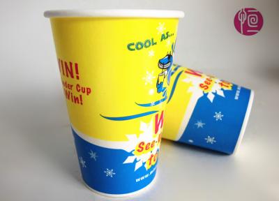 China Cold Beverage Cups 9oz Top 73mm Soft Drink Paper Cold Soda Cup for sale