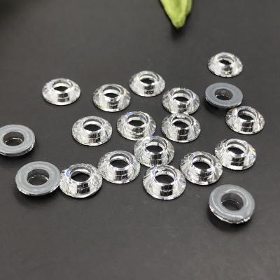 China Flatback C&Y Supplier Price Necklace Hotfix 6MM Round Hollow Shape Crystal Rhinestone for sale