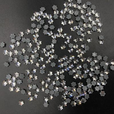 China Hot Fix DIY White Bulk Fancy Nail Shape Flatback C&Y Snow Snow Art Rhinestones Decoration Wholesale Bulk for sale