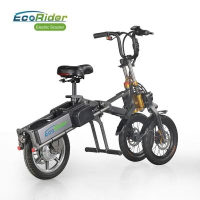 China EcoRider E6-7 250W Electric Bike 14 Inch City Road Electric Bicycle 48V Cart 2 Wheels 120*60*45cm for sale
