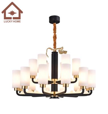 China Modern Indoor Glass Light, Metal Ring Led Pendant Light For Nordic Living Room, Luxury Led Hanging Lamp for sale