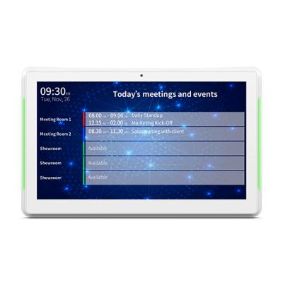 China Shockproof Meeting Room Booking Show Rj45 Poe 15.6 Inch Android Tablet With Bar Light for sale
