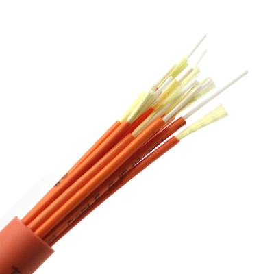 Cina OEM Indoor Multi Mode OM1 12/24 Fiber Break Out LSZH OFNP OFNR Cable in vendita