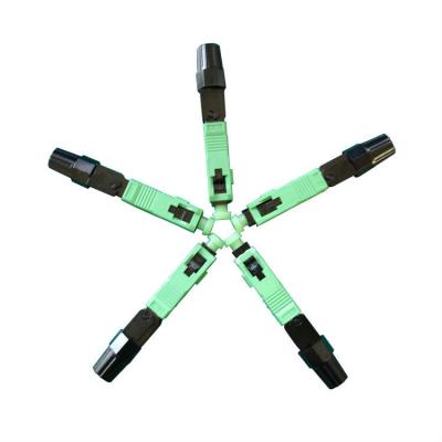 China Los accesorios de la fibra óptica de FTTH colocan Sc aumentable APC los conectores rápidos de 10 paquetes en venta