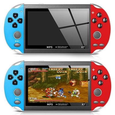 China Game/Music Playing/Classic Retro Manual Game Console X7 FC 4.3 Inch Hd Screen 64bit Gamepad Handheld Game Player For Kids Gift for sale