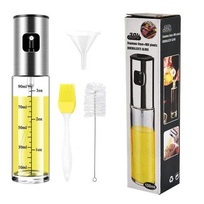 China Sustainable hot sale baking, cooking, grilling, stainless steel food, glass bottle, brush, funnel set, injector for sale