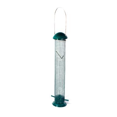 China 2021 New Viable List Plastic Green Minitype Bird Feeder 14x10.5x22.5cm for sale
